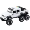 LEAN TOYS Offroad-Auto Friction Drive Lichter Sounds Perlmuttweiß 6x6 1:16