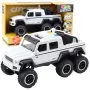 LEAN TOYS Offroad-Auto Friction Drive Lichter Sounds Perlmuttweiß 6x6 1:16