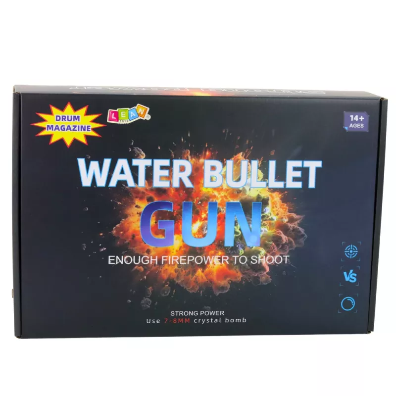 LEAN TOYS Sturmgewehr für Wasserbälle Hydrogel Visierbrille Schwarz 86cm