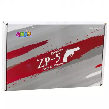 LEAN TOYS Revolver ZP-5 Schaumpatronen Wasserbälle Hydrogel Schild Holster
