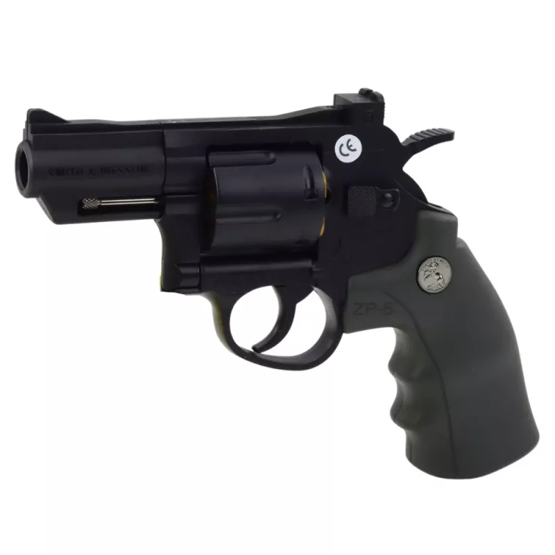 LEAN TOYS Revolver ZP-5 Schaumpatronen Wasserbälle Hydrogel Schild Holster