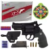 LEAN TOYS Revolver ZP-5 Schaumpatronen Wasserbälle Hydrogel Schild Holster