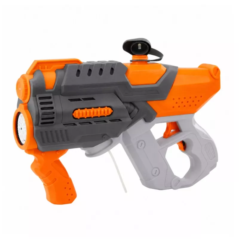 LEAN TOYS Elektrische Wasserpistole Seifenblasen 2in1 Orange