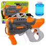 LEAN TOYS Elektrische Wasserpistole Seifenblasen 2in1 Orange
