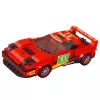 LEAN TOYS Bausteine Auto Roboter 2in1 Rot Antrieb 329 Teile