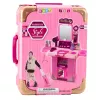 LEAN TOYS Schminktisch-Set im Koffer 2-in-1 Rosa