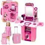 LEAN TOYS Schminktisch-Set im Koffer 2-in-1 Rosa