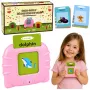LEAN TOYS Englisch Wortlernkarten-Lesegerät Lernspielzeug Pink