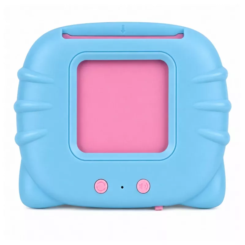 LEAN TOYS Englisch Wortlernkarten-Lesegerät Lernspielzeug Blau