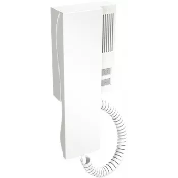 ACO INS-UP UNIFON - 2-Button Audio Intercom Handset with Magnetic Handset Retention, White