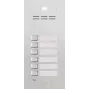 ACO FAM-P-6NPACC Unterputz-Wohnungstafel für 6 Wohnungen mit RFID-Näherungsleser, Silber