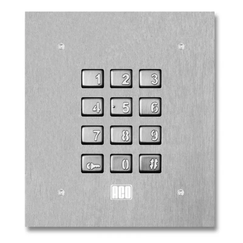 ACO INS-ZS Standalone Kombinationsschloss, Aufputzmontage, Zinklegierung, 12V DC, IP44, 200 Benutzercodes