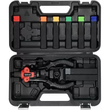 Yato YT-36091 Manuelles Handnietgerät-Set mit 4 Düsen und Nieten