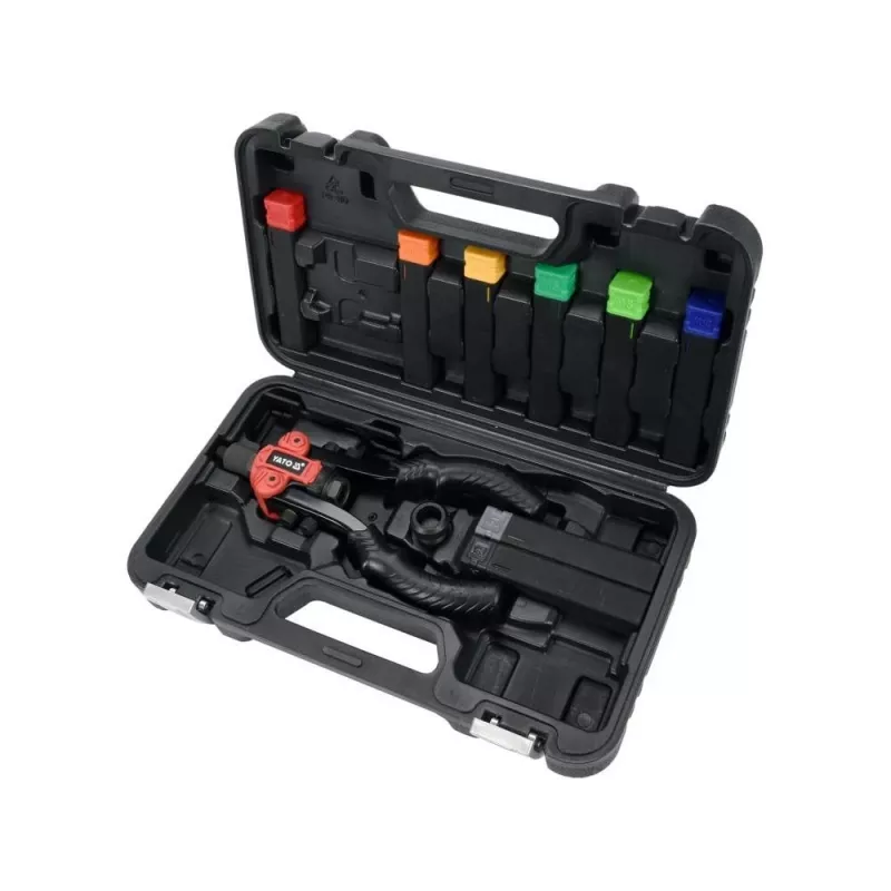 Yato YT-36091 Manuelles Handnietgerät-Set mit 4 Düsen und Nieten