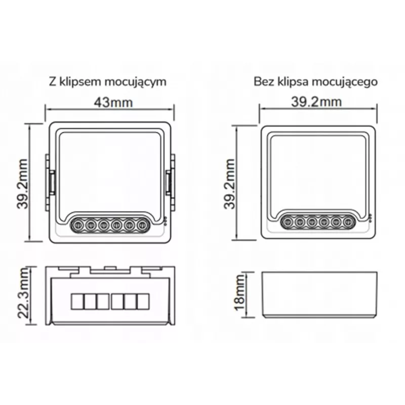 OXT Mini Szenen-Controller-Modul 12 Aktionen 230V ZigBee TUYA T254