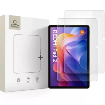 TECH-PROTECT Glass Fit+ 2er-Pack Displayschutzfolie aus gehärtetem Glas für Xiaomi Redmi Pad 2 / Redmi Pad SE 11,0 inch klar