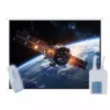 ART Elektrische Leinwand 100 inch 124x221cm mit Fernbedienung EA-100 16:9