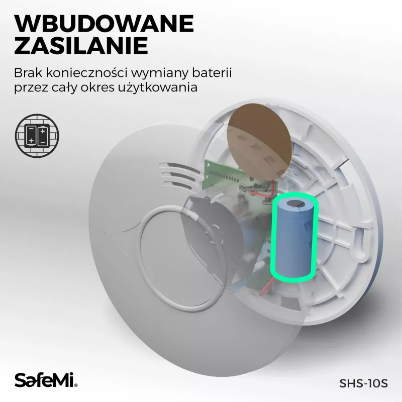 SAFEMI SHS-10W WiFi Rauchmelder - Photoelektrisch, 85dB, Tuya Smart, 2 Jahre Batterie, EN14604