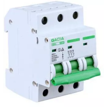 GACIA SB6L C 3P 20A Miniatur-Leitungsschutzschalter (MCB) 6kA, C-Charakteristik, 3-polig, 20A