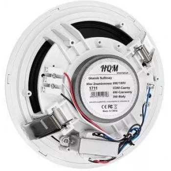 HQM HQM-SO616 6W Deckenlautsprecher - 100V-Leitung, 6,5 inch Treiber, Weiß