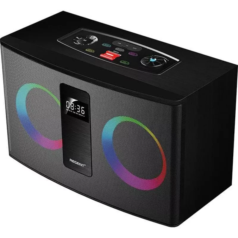 Ferguson Regent Power Audio 300BT RGB FM Tragbarer Bluetooth-Lautsprecher