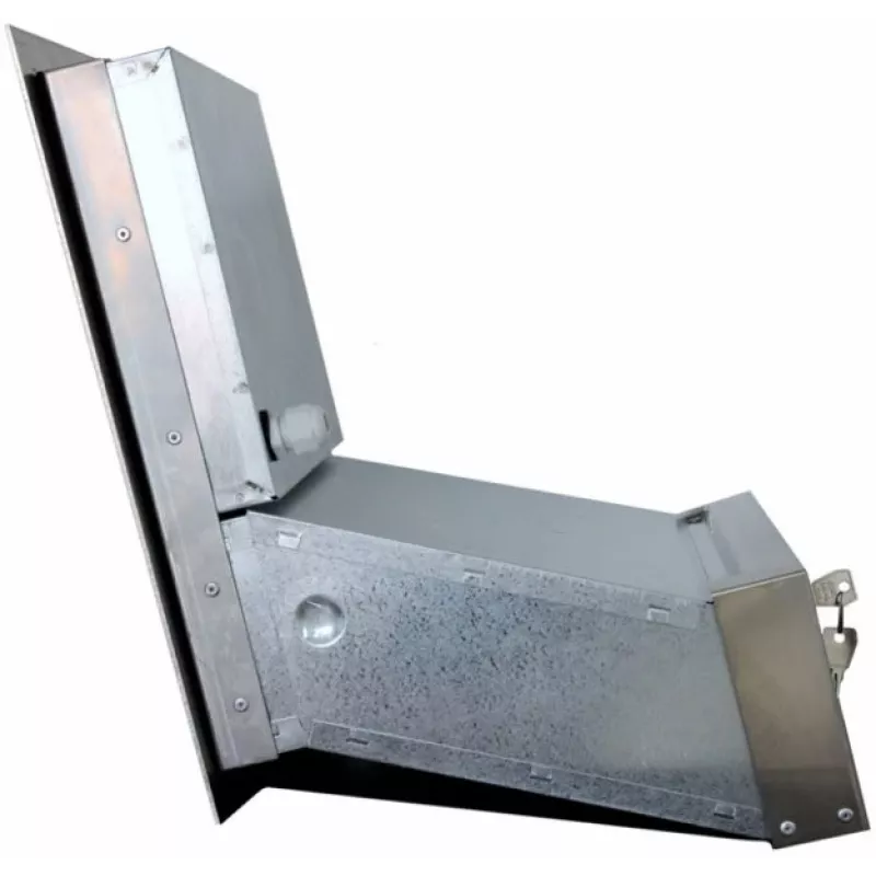 VIDOS S551-SKM Briefkasten mit integrierter Video-Türsprechanlage, gebürsteter Edelstahl, Unterputzmontage