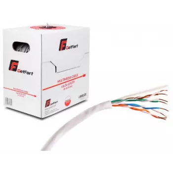 GETFORT Premium Cat.5e U/UTP PVC Netzwerkkabel 305m (1000ft) - Grau