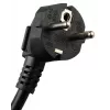 GETFORT LGF-06-Z 19-Zoll 1U 6-fach Schuko Stromverteilungseinheit (PDU) - 1,8 m Kabel, 16 A, 230 V, Schwarz