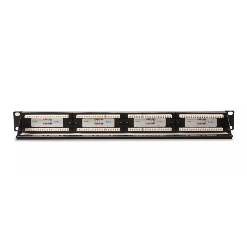 GETFORT PGF-6UTP24-B4 Patch Panel UTP Cat.6 24 Port 1U Schwarz