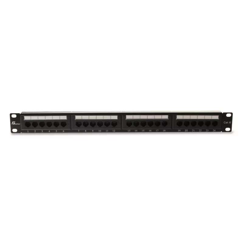 GETFORT PGF-6UTP24-B4 Patch Panel UTP Cat.6 24 Port 1U Schwarz