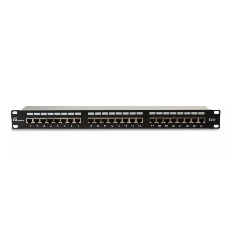 GETFORT PGF-5EFTP24-B6 Patch Panel FTP Cat.5e 24 Port 1U Schwarz
