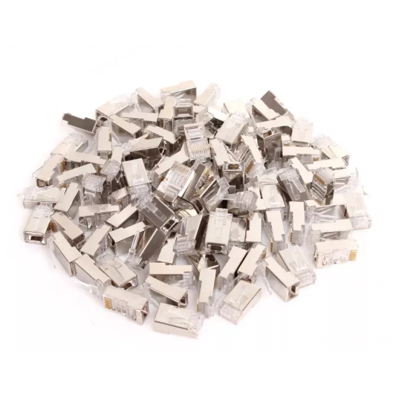 GETFORT RJ45 CAT.5e 8P8C Shielded Connector (100 Stück)