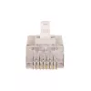 GETFORT RJ45 Cat.6 Shielded Connector 8P8C (100 Stück) - Goldkontakte, transparent