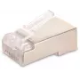 GETFORT RJ45 Cat.6 Shielded Connector 8P8C (100 Stück) - Goldkontakte, transparent