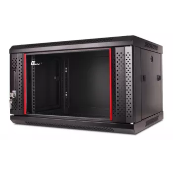 GETFORT CALI 19 inch 6U 600x600 Wandmontage-Rack-Gehäuse Schwarz