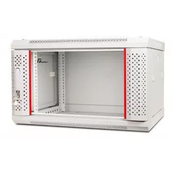 GETFORT 19 inch CALI 6U 600x600 Wandmontage-Rack-Gehäuse Grau RAL 7035