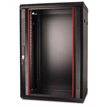 GETFORT CALI 19 inch 18U 600x450 Wandmontage-Rack-Schrank Schwarz