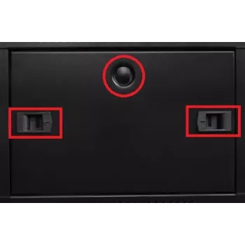 GETFORT CALI 15U 600x550 Wandmontage Doppelsektion Rack-Gehäuse Schwarz