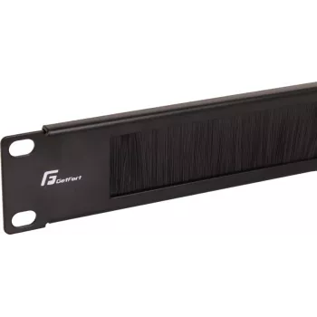 Getfort GF-Brush-RB 1U 19 inch Bürstenleiste für Rack-Schränke - Schwarz