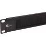 Getfort GF-Brush-RB 1U 19 inch Bürstenleiste für Rack-Schränke - Schwarz