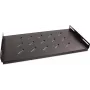 Getfort 45cm 19 inch 1U Festes Regal für Rack-Schrank - Schwarz