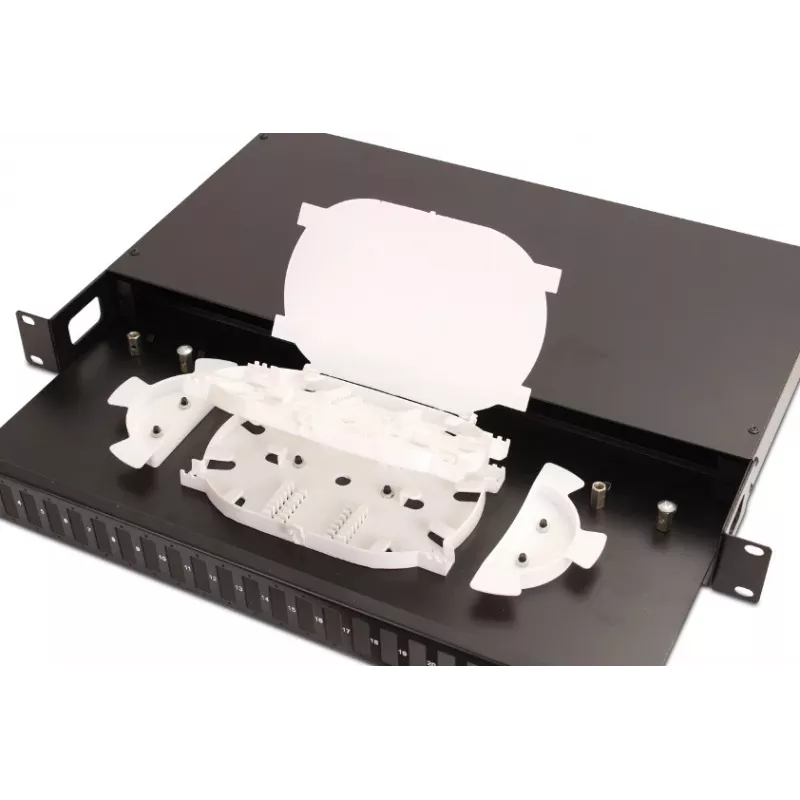 GETFORT GF-FO01-DX 1U 19-Zoll 24xSC Duplex Glasfaser-Patchpanel mit Schublade
