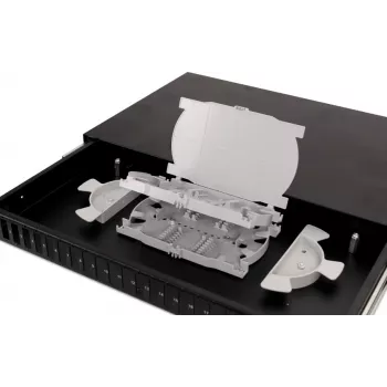GETFORT GF-FO02-DX 1U 19 Zoll 24xSC Duplex Glasfaser-Patchpanel mit Schubladen
