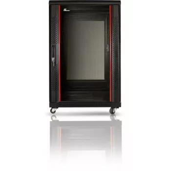 GETFORT 19-Zoll 15U 600x600 Stand-Rack-Schrank Schwarz