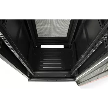 GETFORT 19-Zoll 15U Standschrank 600x800 mm Schwarz