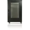 GETFORT 19-Zoll 15U Standschrank 600x800 mm Schwarz