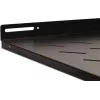 Getfort Festes Rackregal 19 inch 1U 800mm Tiefe 50kg Tragfähigkeit Schwarz