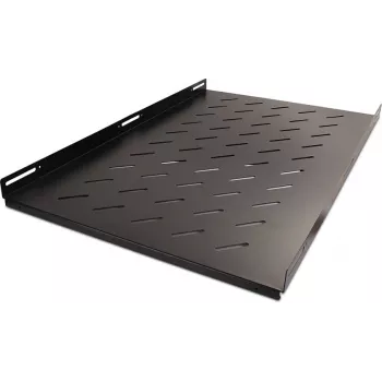Getfort 100cm Festes Rackregal 1U 19 inch Schwarz 80kg