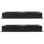Getfort GF-FAN2 1U 19-Zoll Rack-Lüfterpanel mit 2 Lüftern, Schwarz
