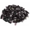 BNC-Stecker, männlich, für RG-59 Koaxialkabel, 75 Ohm, Schraubanschluss, Kunststoffgehäuse, Schwarz, 100 Stück